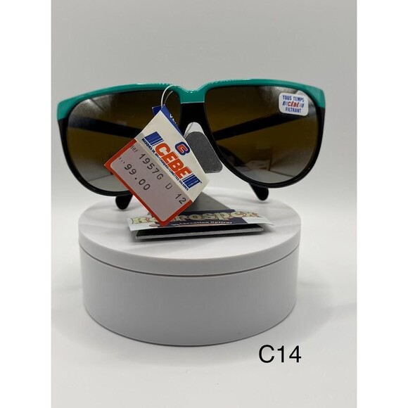 NWT Vintage Cebe Sport Sunglasses | Model 1957G | Teal/Black | Made in France - Picture 3 of 10
